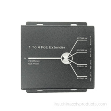 4Port CCTV 10 / 100Mbps 48V 120m POE Extender Booster